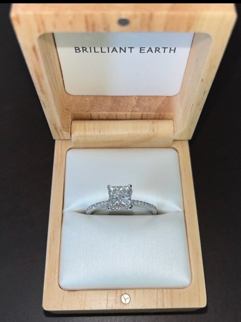 Platinum Princess Cut Engagement Ring - Tacori